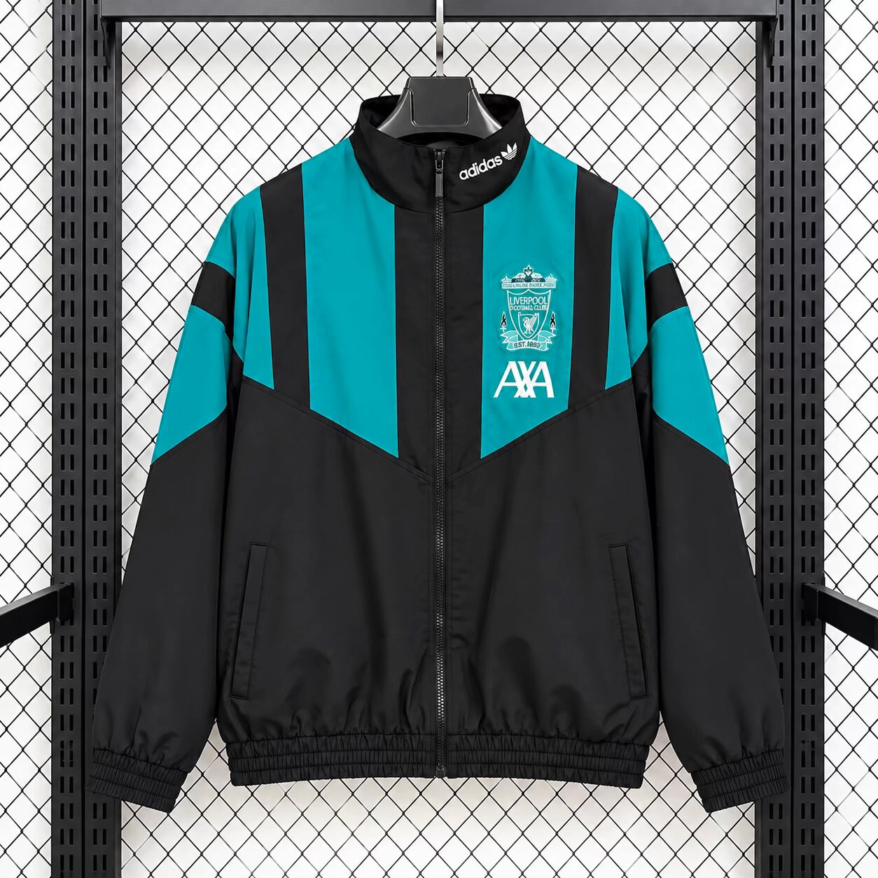 AAA Quality Liverpool 26/27 Wind Coat - Green/Black